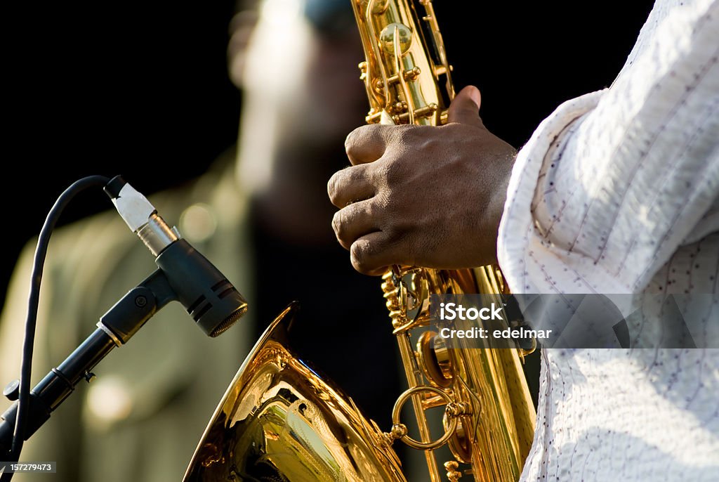 Saxophon-Konzert - Lizenzfrei Künstlergruppe Stock-Foto
