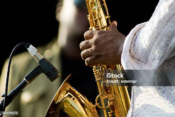 Saxophonkonzert Stockfoto und mehr Bilder von Künstlergruppe - Künstlergruppe, Blechblasinstrument, Bläser
