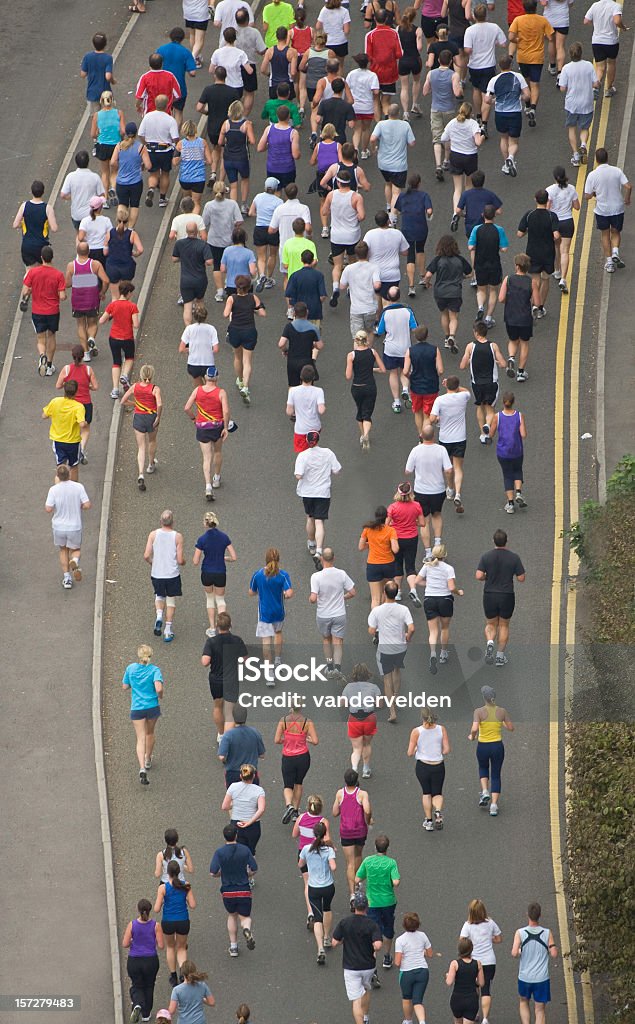 Les coureurs du Marathon - Photo de Marathon libre de droits