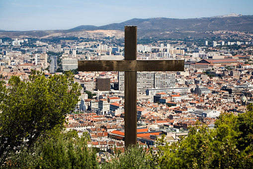 Marseille view from the Notre Dame de la Garde's hill