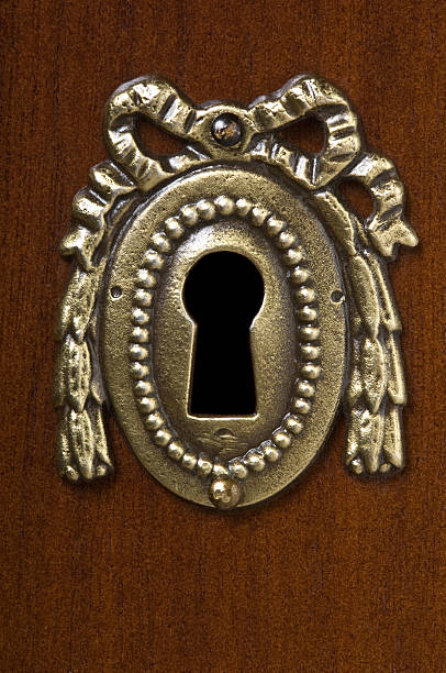 istock Ornatte Keyhole on Antique Chest 157279763