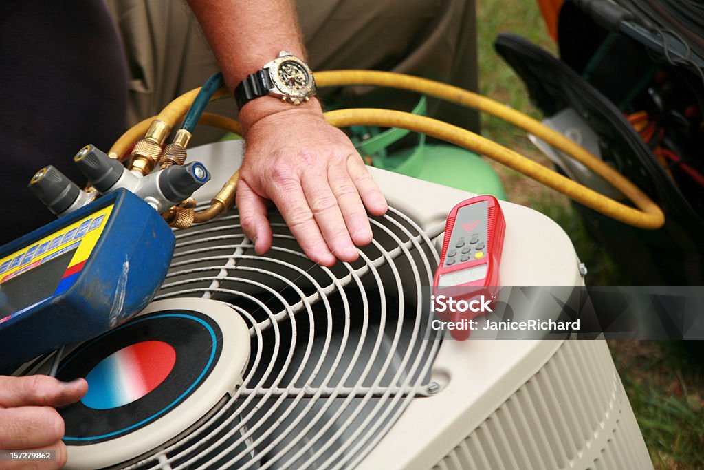 Air Condition Service  Air Conditioner Stock Photo
