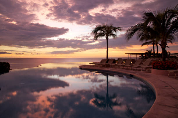 istock Perfect Sunset at tropical resort 157279903