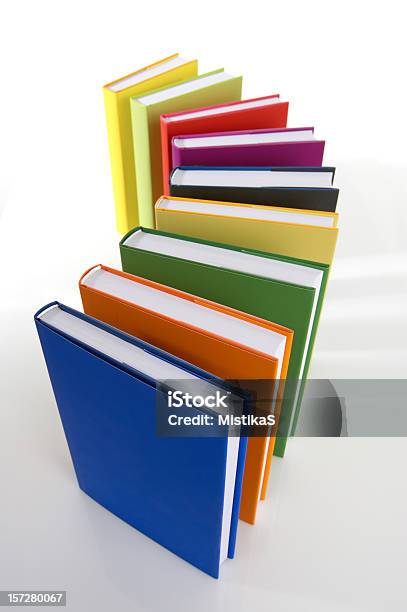 다채로운 교재들 교과서에 대한 스톡 사진 및 기타 이미지 - 교과서, 교육, 다중 색상