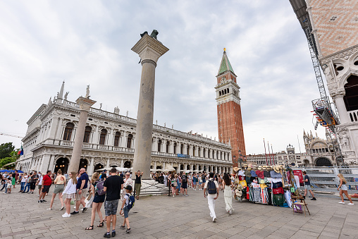 Venice, Italy - June 30, 2023: San Marco square in Venice, Italy.