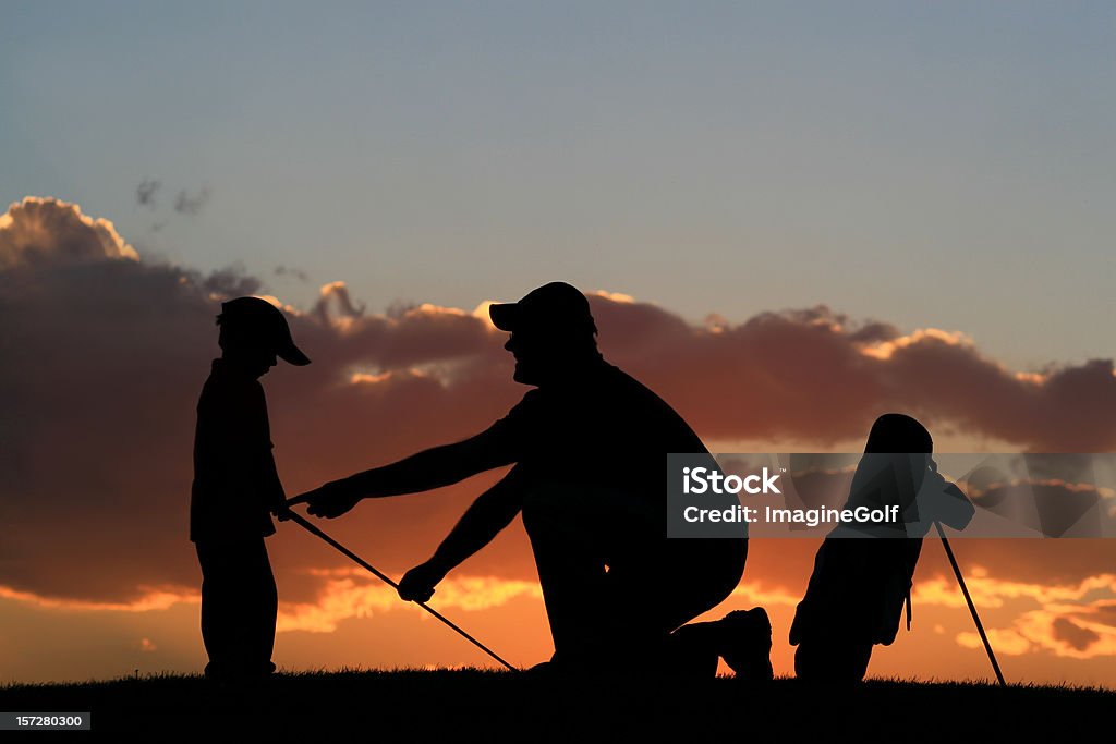 Aula de golfe Junior - Foto de stock de Golfe royalty-free