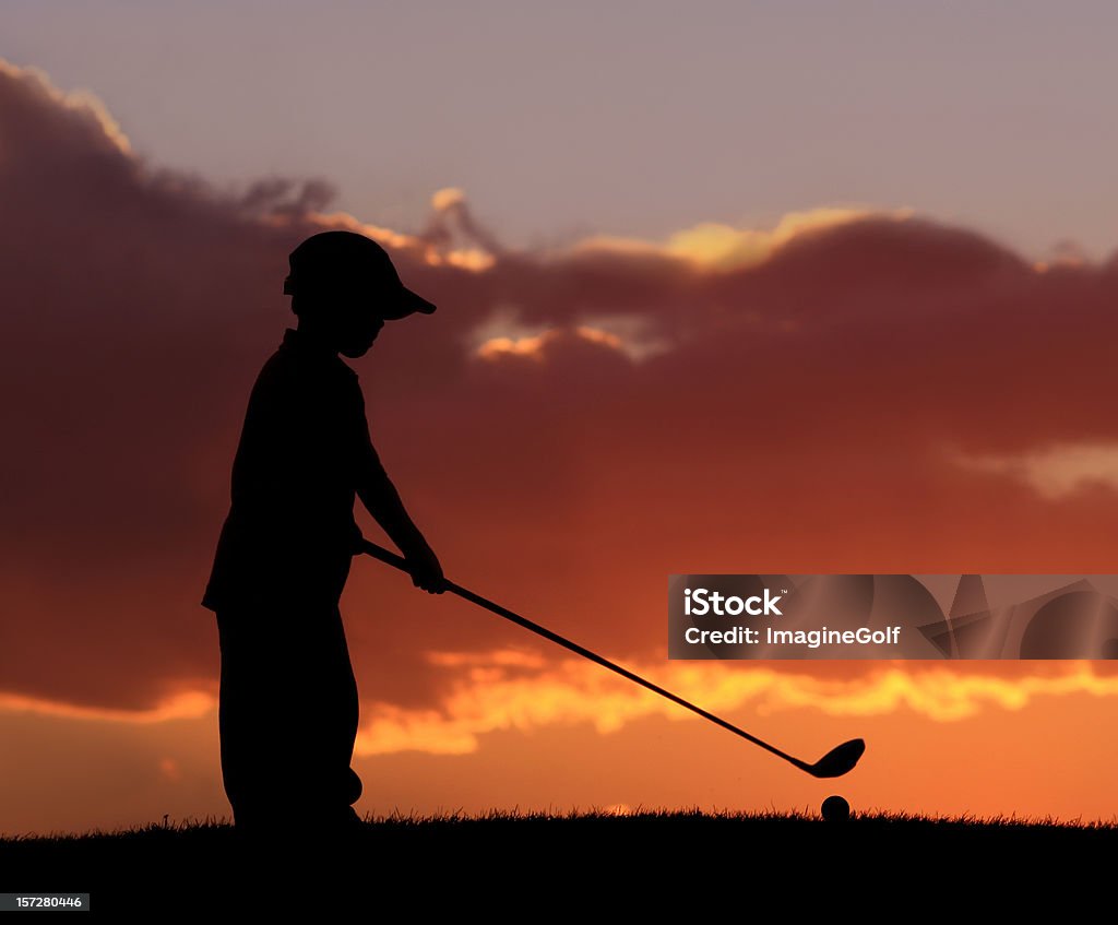 Golfista júnior 2 - Foto de stock de Golfe royalty-free