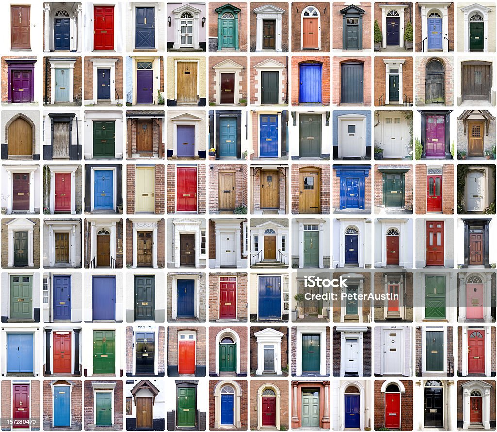 English Shire Doors  Image Montage Stock Photo