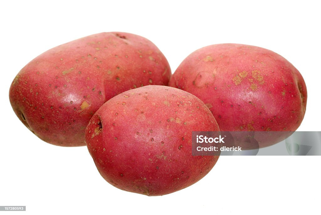 Close-up imagens de três Batata vermelha - Royalty-free Batata vermelha Foto de stock