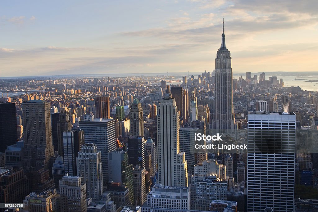 New York skyline New York aerial skyline New York City Stock Photo