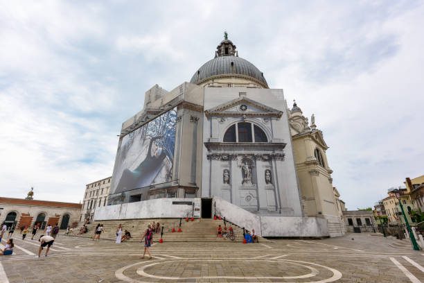 Venice, Italy - June 30, 2023: Santa Maria della Salute, Venice, Italy.