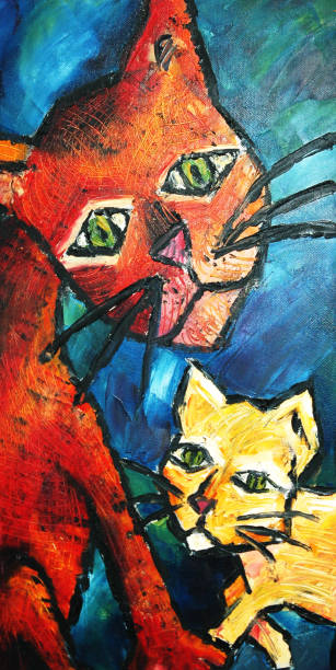 istock Oil Painting of Cats 157281172