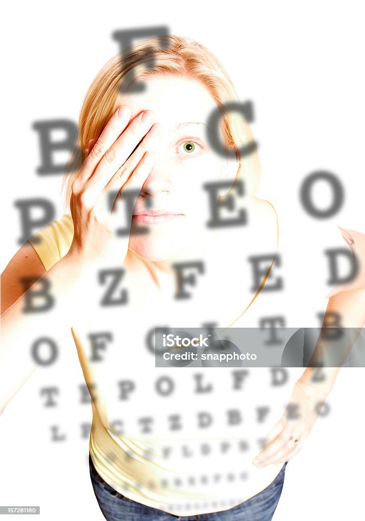 eye chart - Lizenzfrei Augenuntersuchungen Stock-Foto