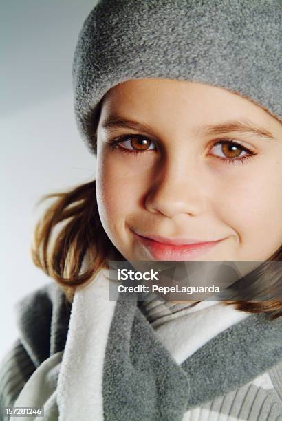 Beauty In Winter Stock Photo - Download Image Now - 8-9 Years, Affectionate, Beauty