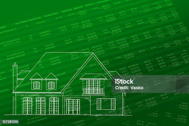 Market Value New Home Mortgage Stock Photo - Download Image Now - Construction Worker, Residential Building, Stock Market and Exchange