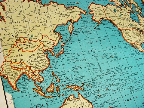 Mapa de Asia 1942 photo