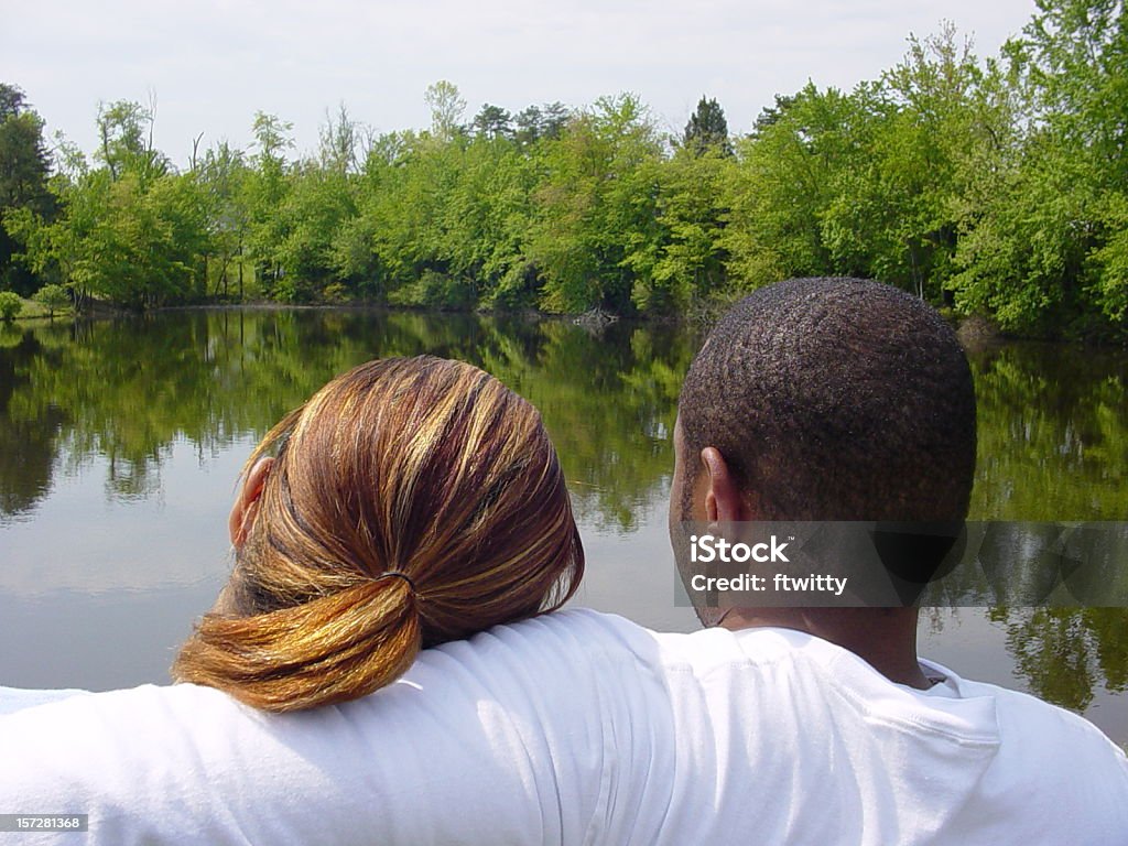 Casal de trás de 4 - Foto de stock de Adulto royalty-free