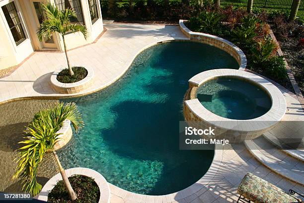 Piscina Desde Arriba Foto de stock y más banco de imágenes de Actividades recreativas - Actividades recreativas, Agua, Clima tropical