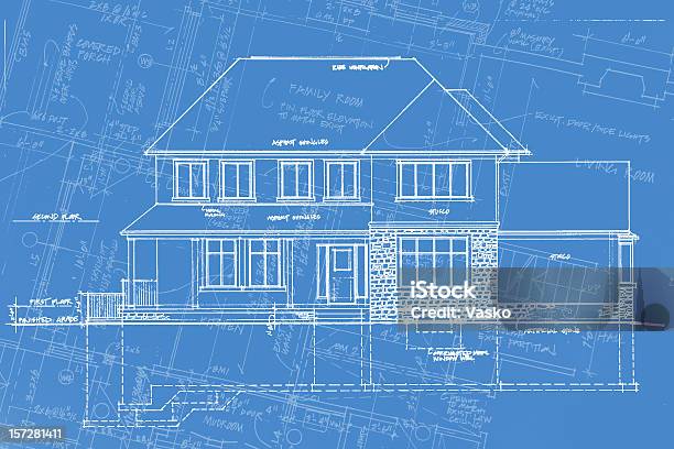 Structural Imagery A05 Stock Photo - Download Image Now - Architecture, Blueprint, Building Exterior