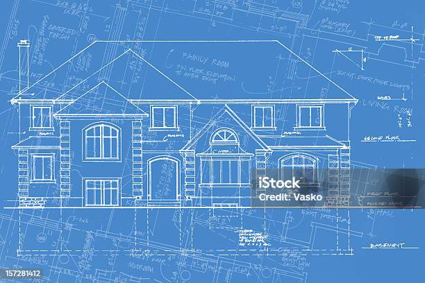 Strukturelle Bilder A06 Stock Vektor Art und mehr Bilder von Technische Zeichnung - Technische Zeichnung, Hausanbau, Wohngebäude