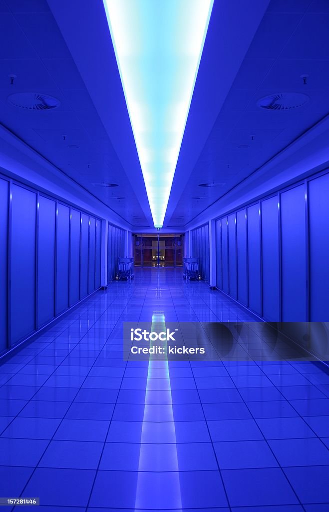Blau tunnel - Lizenzfrei Diskothek Stock-Foto