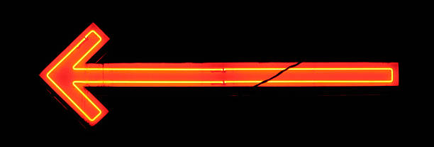 istock Neon Orange and Yellow Arrow 157281524