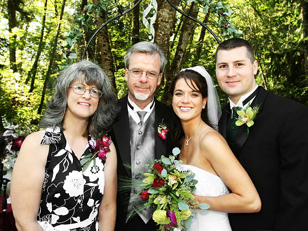 istock Bride and Groom with the Parents 157281575