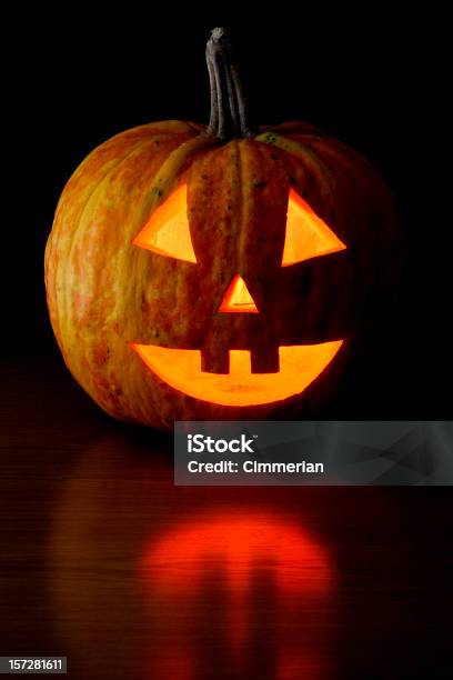 Halloween Pumpkin Stock Photo - Download Image Now - Autumn, Black Background, Black Color