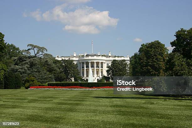 Американский Президентs Дома Белый Дом В Вашингтоне Округ Колумбия — стоковые фотографии и другие картинки Белый дом - Вашингтон
