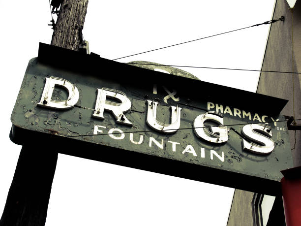 istock Pharmacy and Fountain Drink Sign 157281639