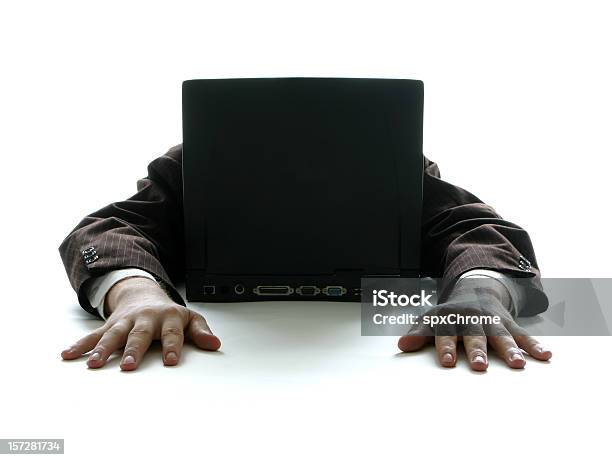 Foto de Dormir No Trabalho e mais fotos de stock de Homens - Homens, Laptop, Tédio