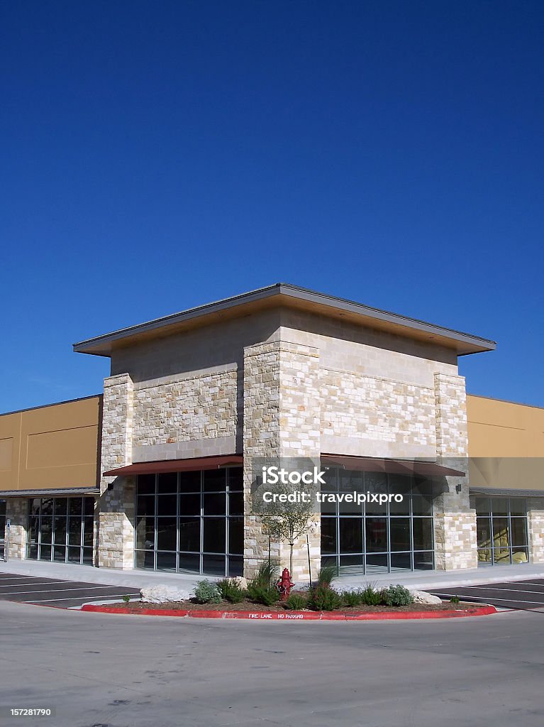 Blank Storefronts Corner Portrait  Outdoors Stock Photo