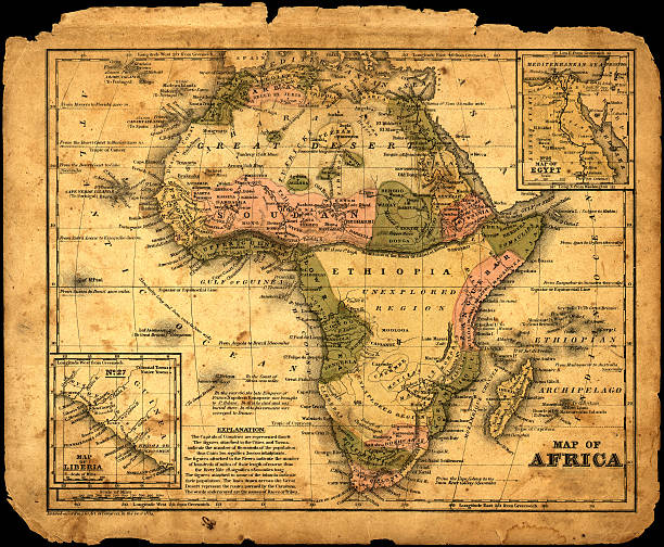 Africa map dated 1839  horn of africa photos stock pictures, royalty-free photos & images