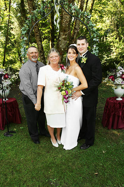 istock Newlyweds with the Parents 157281965