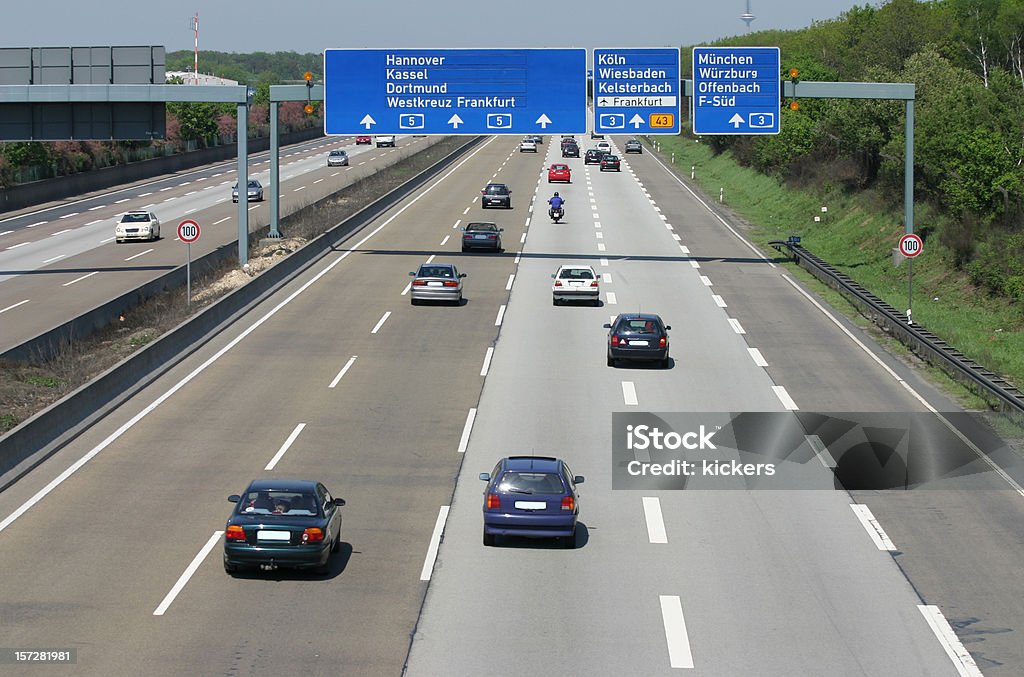 Highway, cinco vías de transporte - Foto de stock de Autobahn libre de derechos