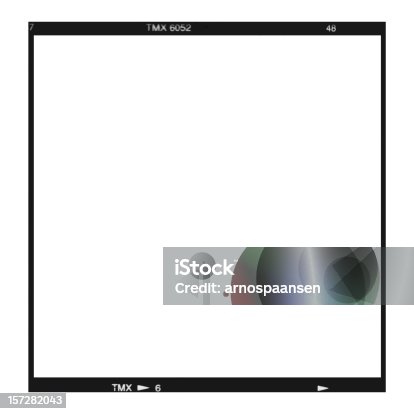 istock Negative film 60 mm isolated with clipping path 157282043