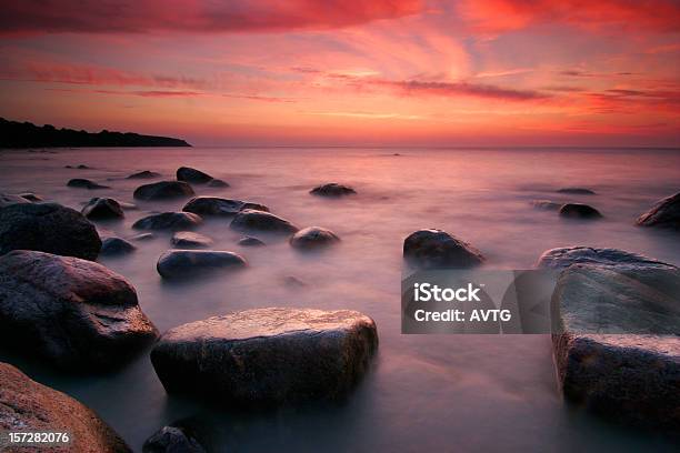 Coastal Sunset Stock Photo - Download Image Now - Backgrounds, Baltic Countries, Baltic Sea