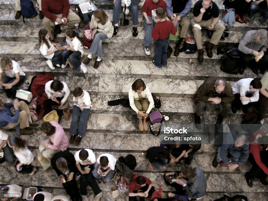 Alone in a Crowd  Loneliness Stock Photo