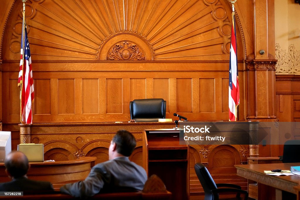 American Aula di tribunale - Foto stock royalty-free di Divorzio