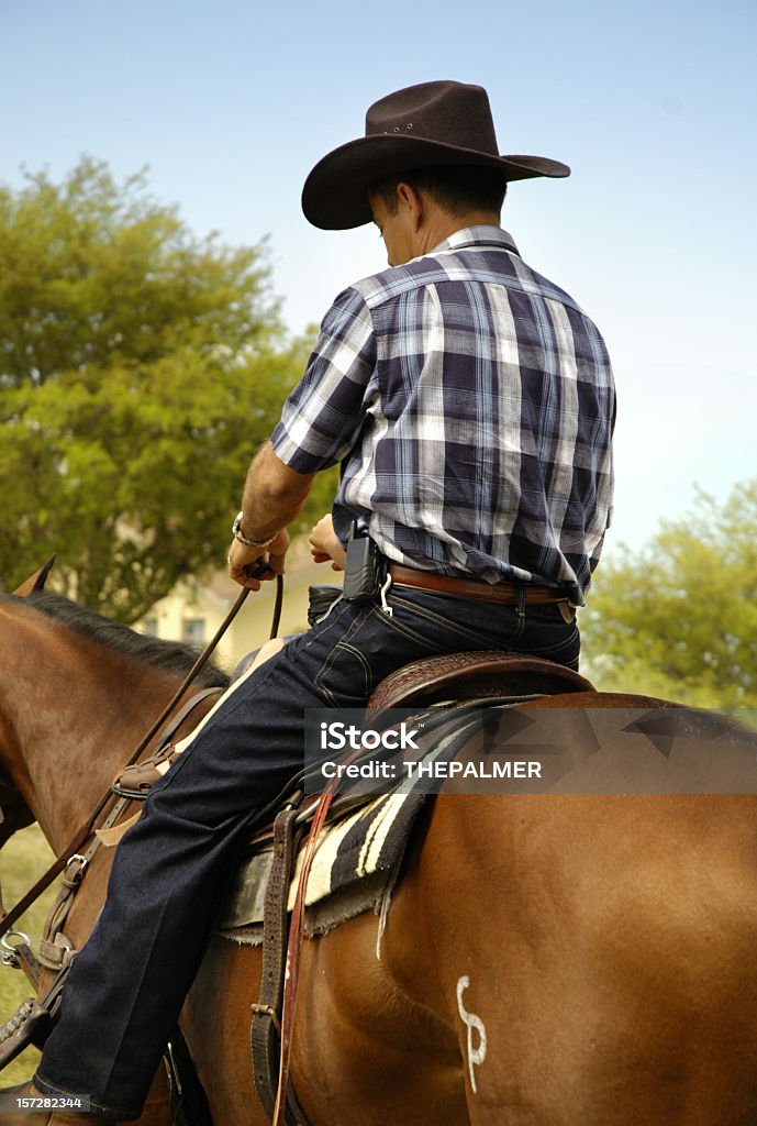 modern cowboy  Blue-collar Worker Stock Photo