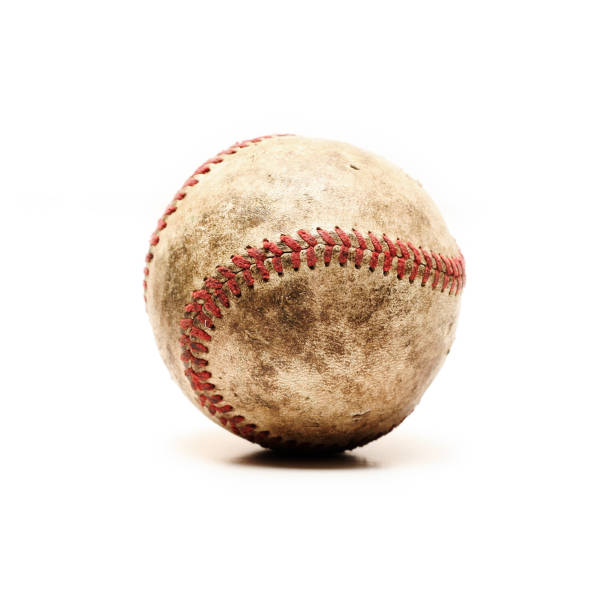 古い汚れた野球 - baseball baseballs ball isolated ストックフォトと画像