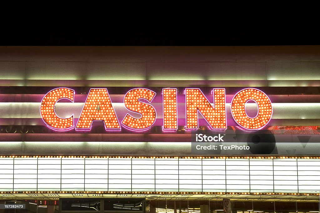 Casino-Neon Lichter, Las Vegas, Nevada - Lizenzfrei Kasino Stock-Foto