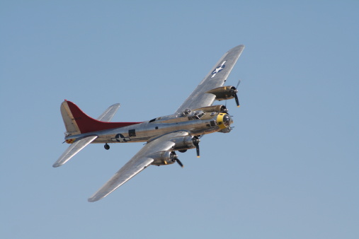 a b-17 flying fortress (WWII era bomber)