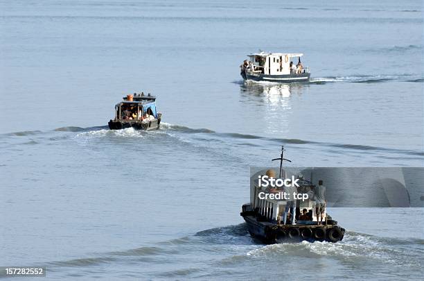 Foto de Singapore Changi Balsa Ponto Bumboats De Pulau Ubin e mais fotos de stock de Barco a Motor