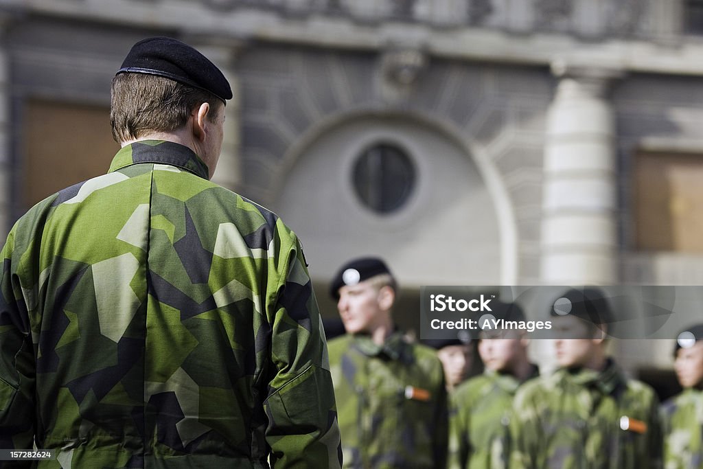Soldaten auf parade (Stockholm, Schweden - Lizenzfrei Schweden Stock-Foto