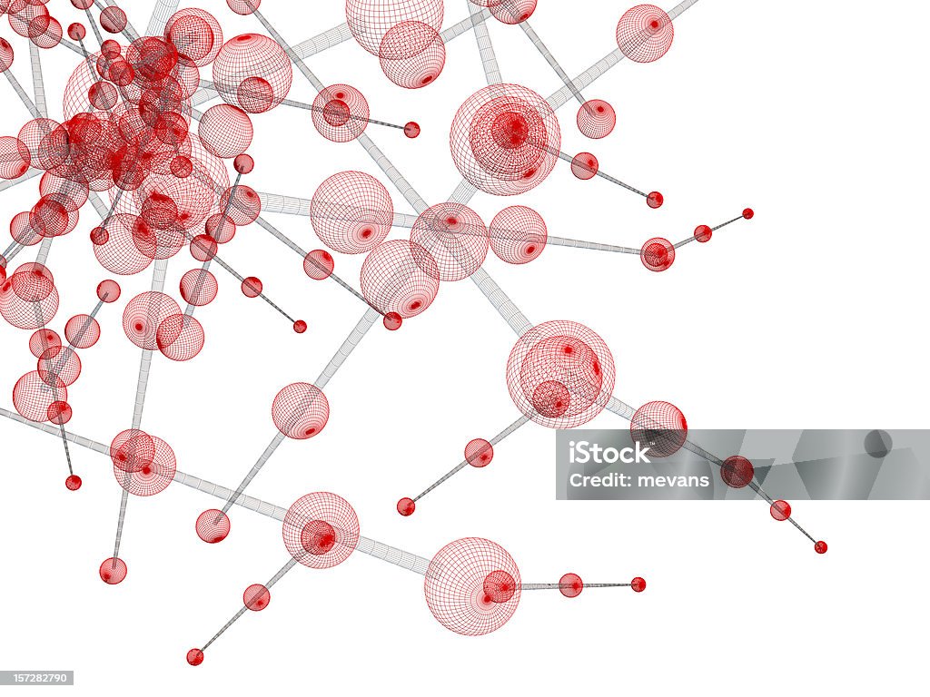 Абстрактный молекулярной структуры в корпус - Стоковые фото Молекула роялти-фри
