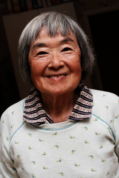istock Happy Elder Japanese Woman 157282849
