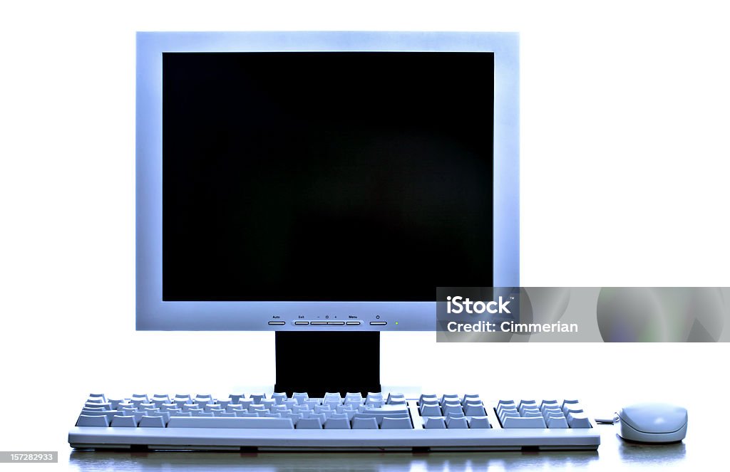 컴퓨터의 맹검액 화면 - 로열티 프리 데스크탑 컴퓨터 스톡 사진