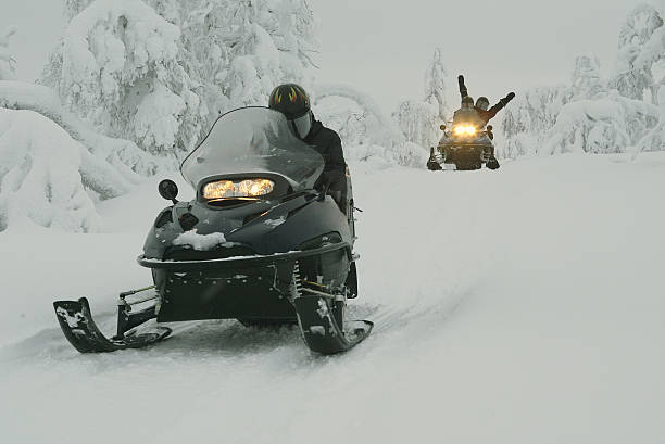 istock Snowmobile Expedition in Finland Lapland 157282992