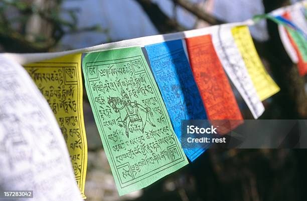 기도용 포석 기도 깃발에 대한 스톡 사진 및 기타 이미지 - 기도 깃발, 티벳, 티벳 문화